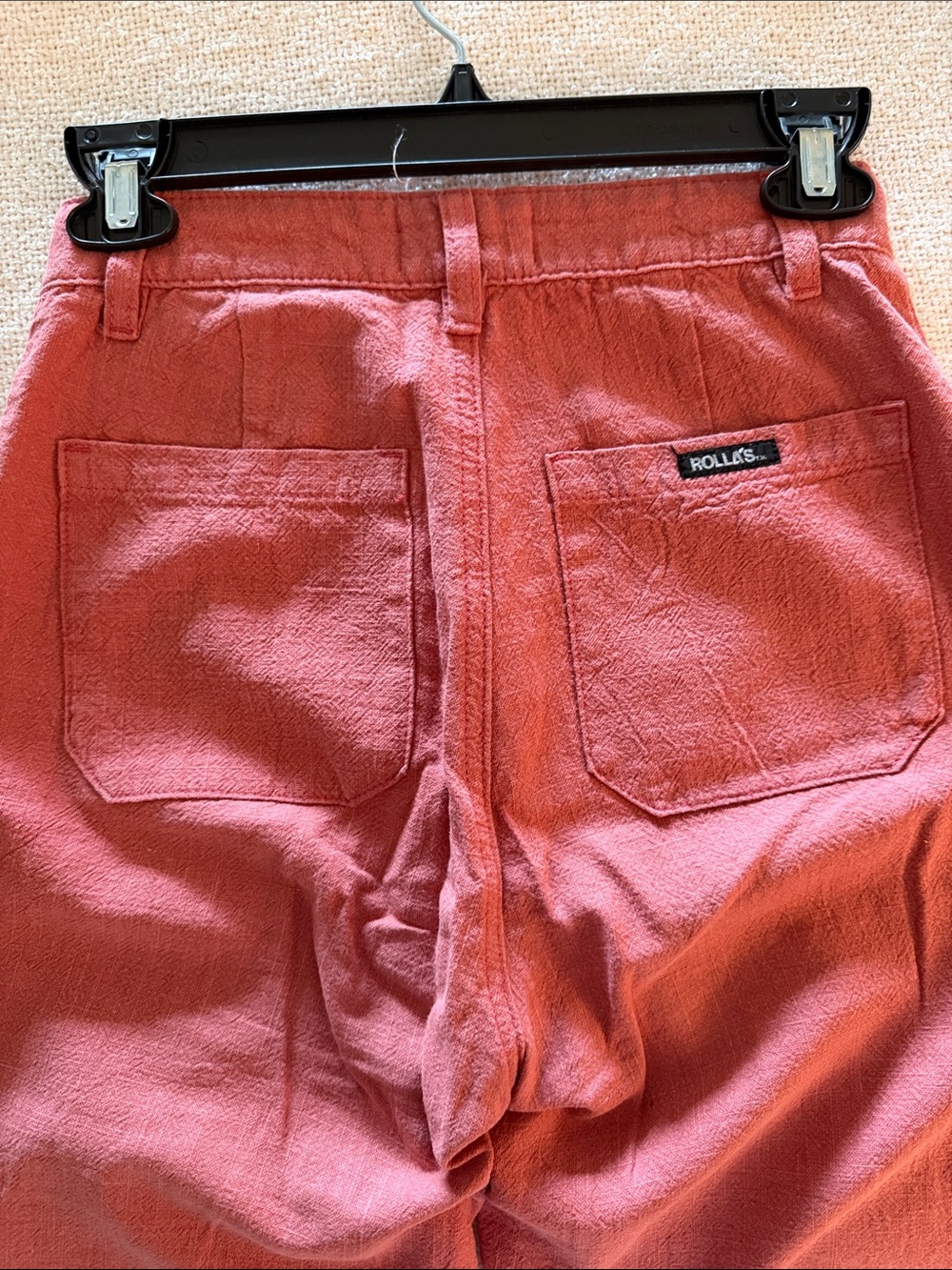 ROLLA'S Rust Red Wide-Leg Pants - Picture 3 of 4